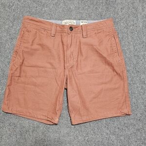 Fat Face Cove Shorts Men's W36 L8.5 Heavy Chino Shorts Pockets Burnt Orange